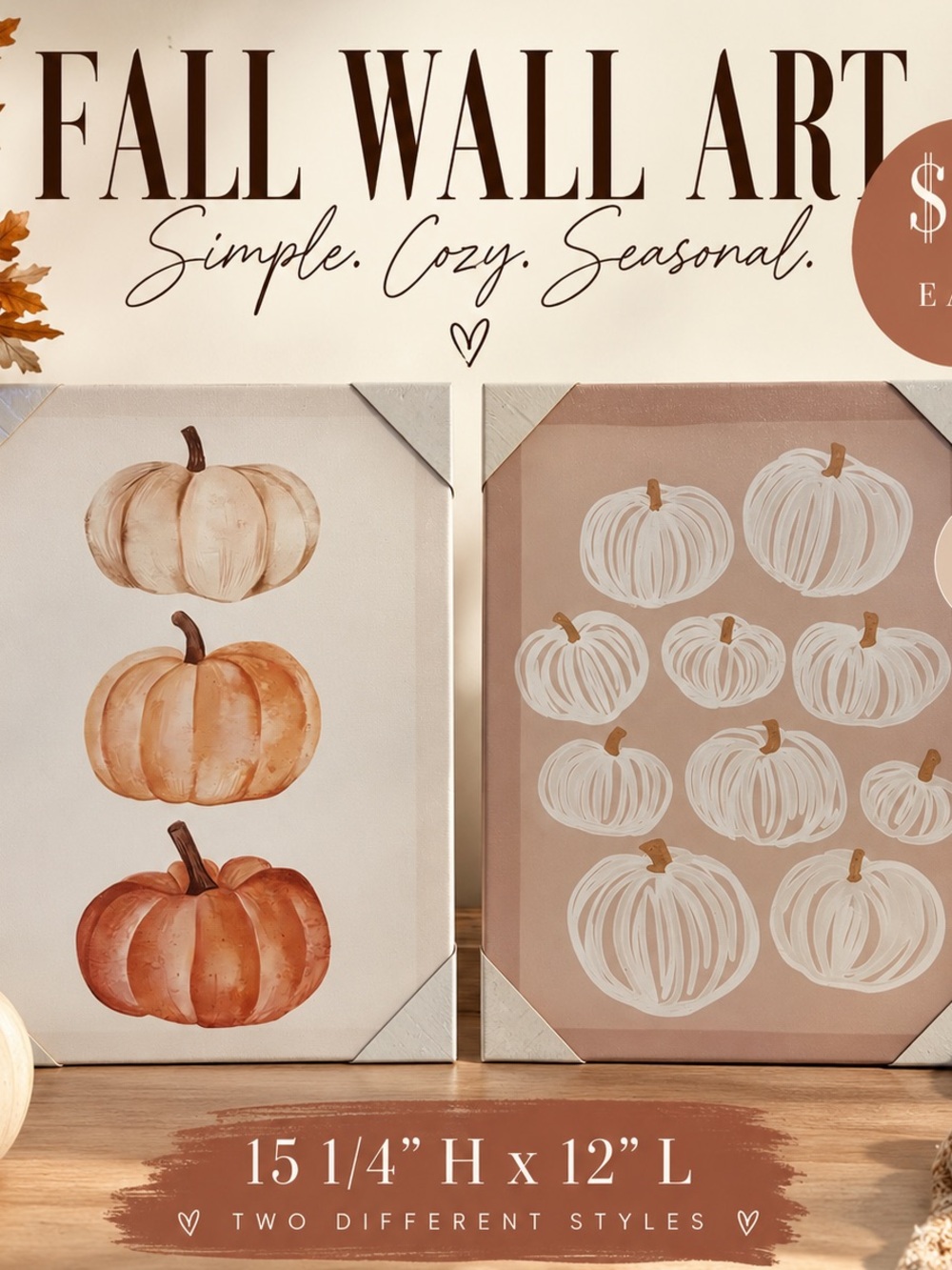Fall Pumpkin Wall Art by